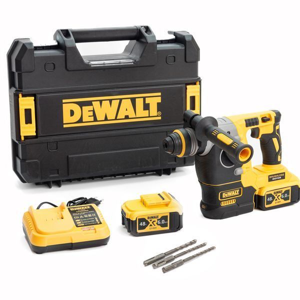 Аккумуляторный бесщеточный перфоратор DeWalt DCH274P2T (48V 6Ah) Двухрежимный АКБ перфоратор Деволт с патроном SDS-Plus 2511729828 фото