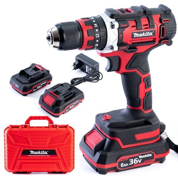 Аккумуляторный ударный шуруповерт Makita DHP486 (36V 6Ah) АКБ дрель-шуруповерт Макита с металлическим патроном 10 мм 85621 фото