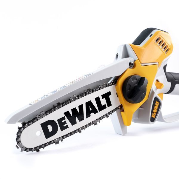 Аккумуляторная бесщеточная мини-пила DeWalt DCM2000 (24V 5Ah) Цепная пила Деволт (шина 15 см + 2 АКБ) для садовых работ 69662 фото