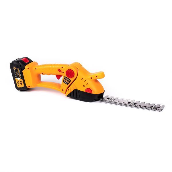 Садовий акумуляторний кущоріз TigerKraft GG21 PRO (21V, 5Ah) Ножиці Тайгеркрафт + 2 АКБ у кейсі GG 21 PRO фото