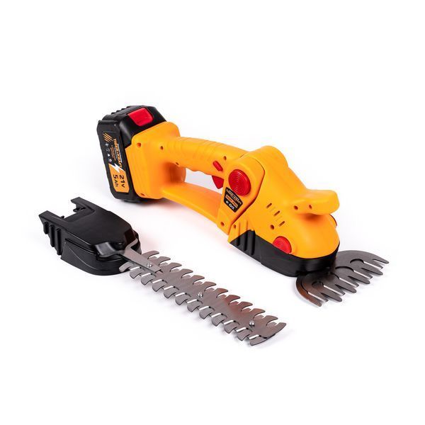 Садовий акумуляторний кущоріз TigerKraft GG21 PRO (21V, 5Ah) Ножиці Тайгеркрафт + 2 АКБ у кейсі GG 21 PRO фото