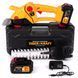 Садовий акумуляторний кущоріз TigerKraft GG21 PRO (21V, 5Ah) Ножиці Тайгеркрафт + 2 АКБ у кейсі GG 21 PRO фото 1