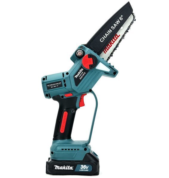 Пила акумуляторна Makita DUC101Z (36V 5Ah) Садова безщіткова міні-пила Макіта з шиною 15 см і двома АКБ 2363399963 фото