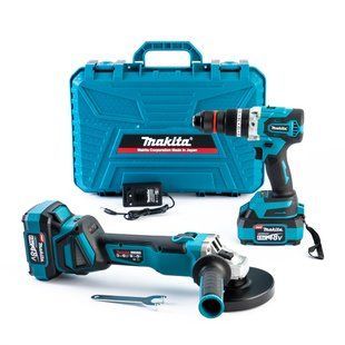Аккумуляторный набор Makita 2в1 (Болгарка DGA506ZPRO + Шуруповерт DTW488) Бесщеточный набор Макита (48V 6Ah) 56416 фото