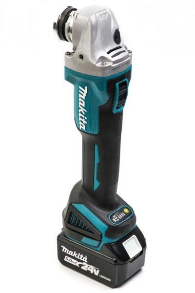 Акумуляторна кутова шліфувальна машина Makita DGA404 (24V діаметр 125мм) Болгарка Макіта (турбінка) з 2 АКБ 1867387314 фото