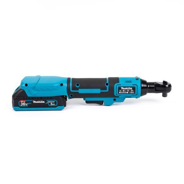 Безщітковий кутовий акумуляторний гайковерт Makita DWR200DZ (36V, 5Ah) АКБ гайковерт-тріскачка Макіта з кейсом 77791 фото