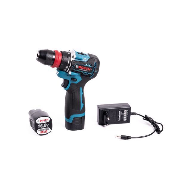 Шуруповерт акумуляторний Bosch GSB169-2Li (16,8V 3Ah) Шуруповерт безщітковий Бош 10мм та двома АКБ 2661236525 фото