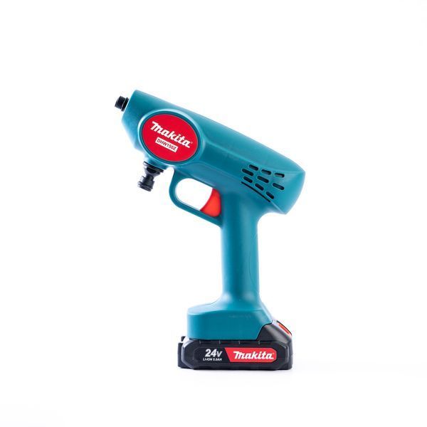Ручная аккумуляторная мини-мойка Makita DHW150Z (24V 5Ah 36 БАР) Бесщеточная портативная мойка Макита с 2 АКБ в кейсе 21557 фото