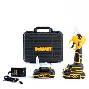 Аккумуляторный секатор DeWalt DCMPP580P2 (36V 6Ah) Бесщеточный АКБ секатор Деволт с резом 30 мм для сада 58021 фото