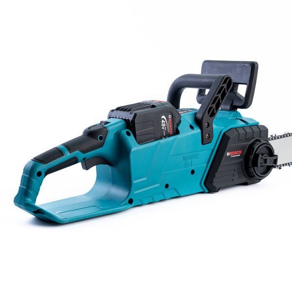 Аккумуляторная бесщеточная пила Bosch GSR340iW (48V 12Ah шина 45см) Цепная пила Бош с 2 АКБ для заготовки дров 77713 фото