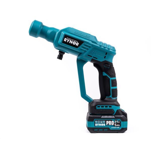 Портативна акумуляторна міні-мийка Rynor ​​RW30 PRO (21V 5Ah 40 Бар) АКБ мийка високого тиску Райнор з LED-дисплеєм та насадками RW 30 PRO фото