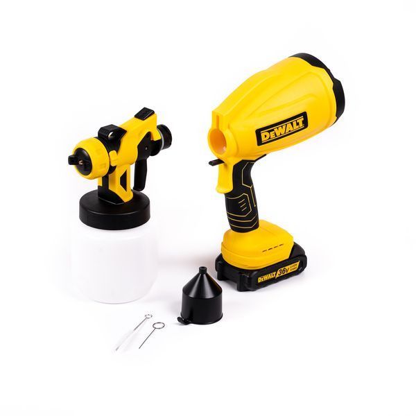 Акумуляторний пульверизатор DeWalt DCE550N (36V) Фарбопульт Деволт з двома АКБ та насадками 2687549738 фото