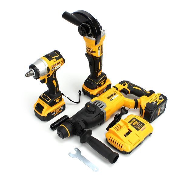 АКБ набір 3в1 DeWalt 36V (Гайковерт DCF922 + Перфоратор DCH263 + Болгарка DCG413) Набір Деволт 3в1 2443254110 фото