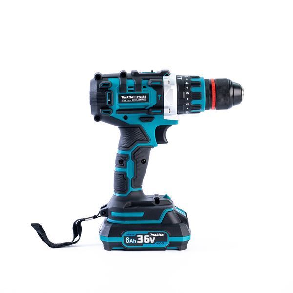 Дрель-шуруповерт аккумуляторная Makita DTW488 (36V 6Ah) Бесщеточный ударный шуруповерт Макита с патроном 13 мм 45452 фото