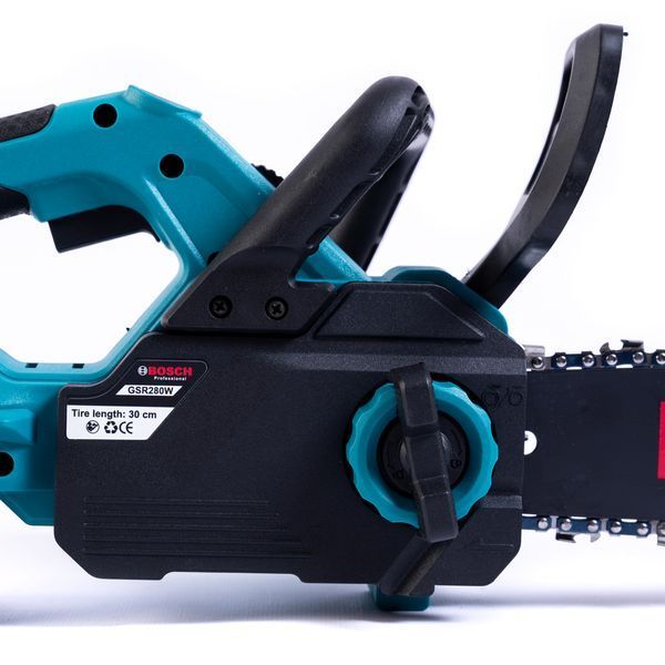 Безщіткова акумуляторна пила Bosch GSR280W (48V 6Ah шина 30см) Ланцюгова пила Бош з 2 АКБ та дисплеєм 77727 фото