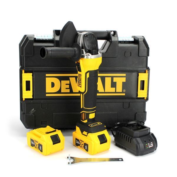 Акумуляторна УШМ DeWalt DCG409P2 (36V 6Ah) Безщіткова болгарка Деволт з двома АКБ та регулятором 2443254123 фото