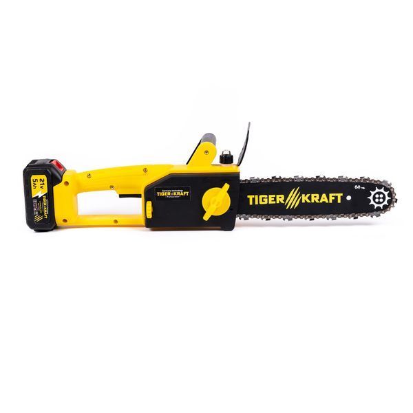 Пила аккумуляторная TigerKraft TG30 PRO (21V 5Ah, шина 30см) Цепная бесщеточная пила Тайгеркрафт с двумя АКБ для обрезки веток TG30 PRO фото