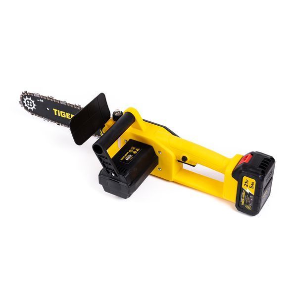 Пила аккумуляторная TigerKraft TG30 PRO (21V 5Ah, шина 30см) Цепная бесщеточная пила Тайгеркрафт с двумя АКБ для обрезки веток TG30 PRO фото
