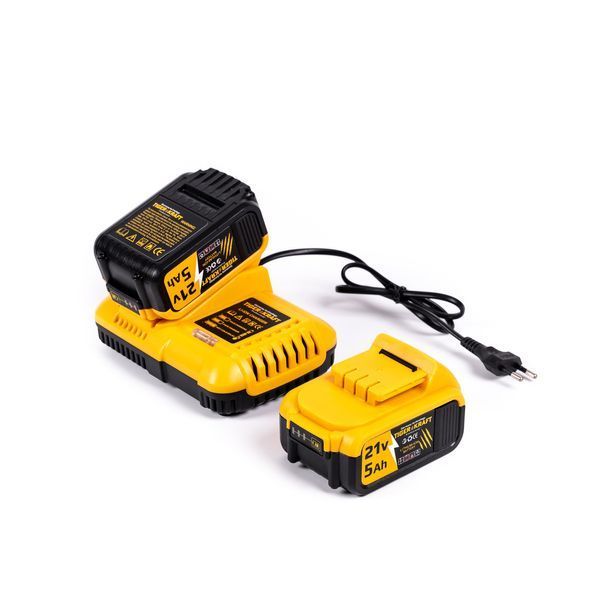 Пила акумуляторна безщіткова TigerKraft TPS90 PRO (21V 5Ah, шина 30см) Пила Тайгеркрафт з 2АКБ для дачі TPS90 PRO фото