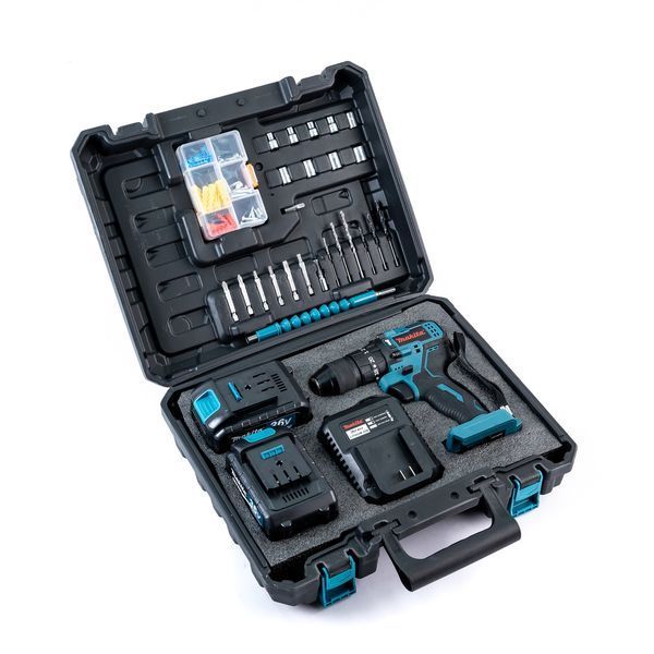 Аккумуляторный бесщеточный шуруповерт Makita DTW489 (36V 9Ah) АКБ ударный шуруповерт Макита 13 мм + набор насадок 2457226199 фото