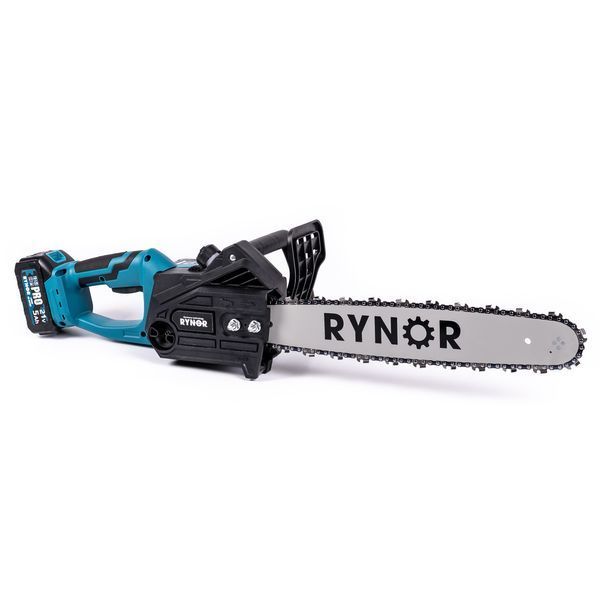 Пила ланцюгова акумуляторна Rynor ​​VS360 PRO (21V, 5Ah, 40см) Пила Райнор безщіткова з роботою від двох АКБ для дачі VS360 PRO фото