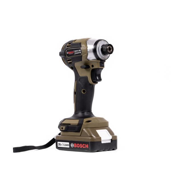 Аккумуляторный винтоверт Bosch GDR36V-200C (36V 5Ah) Бесщеточный винтоверт Бош c 2 АКБ и подсветкой 77778 фото
